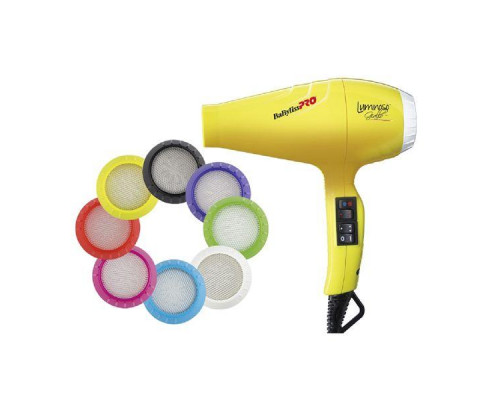 Фен BabylissPro Luminoso Giallo ionic 2100W BAB6350IYE